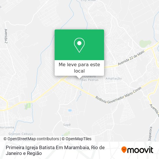 Primeira Igreja Batista Em Marambaia mapa