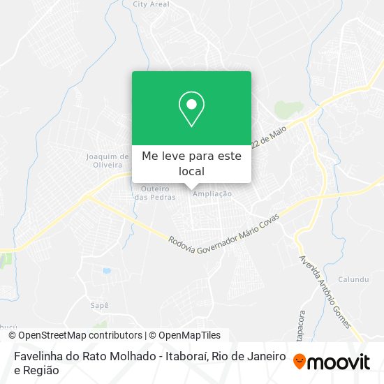 Favelinha do Rato Molhado - Itaboraí mapa