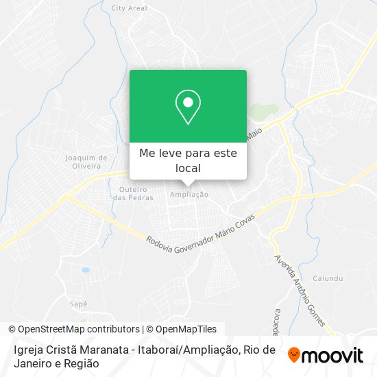Igreja Cristã Maranata - Itaboraí / Ampliação mapa