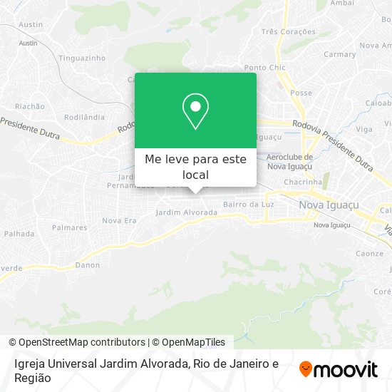 Igreja Universal Jardim Alvorada mapa