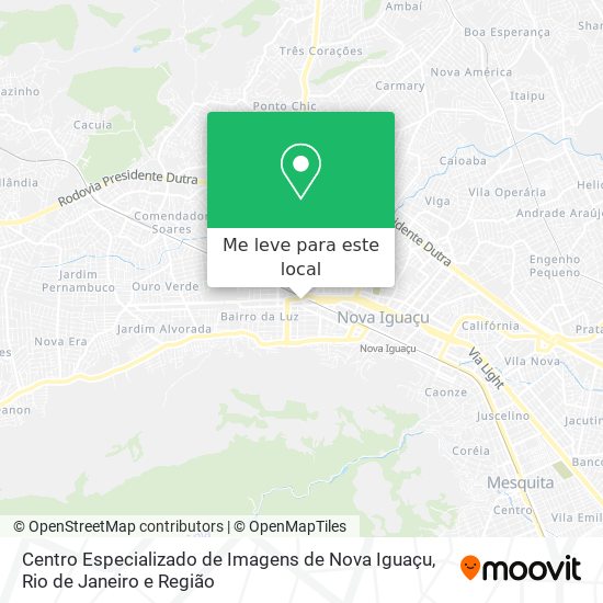 Centro Especializado de Imagens de Nova Iguaçu mapa