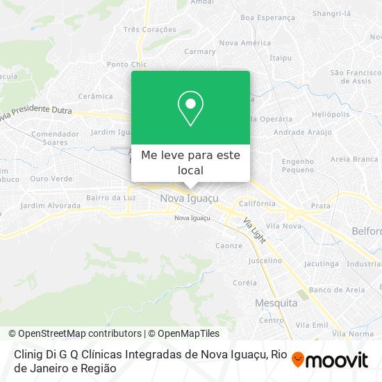 Clinig Di G Q Clínicas Integradas de Nova Iguaçu mapa