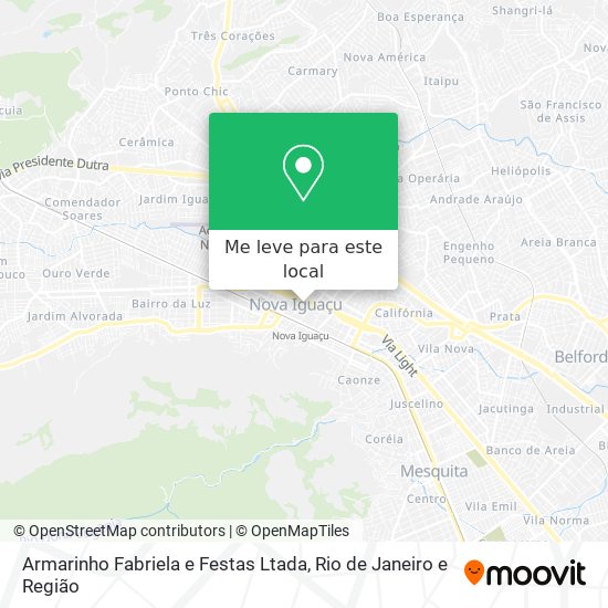 Armarinho Fabriela e Festas Ltada mapa