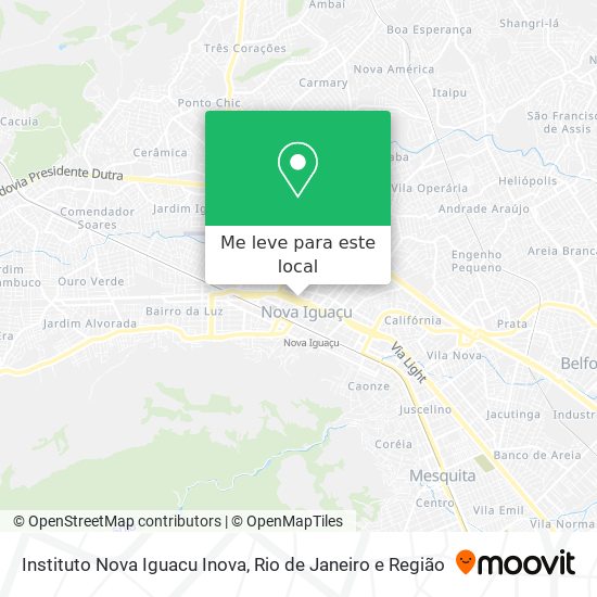 Instituto Nova Iguacu Inova mapa