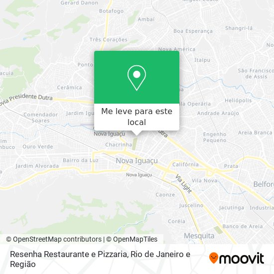 Resenha Restaurante e Pizzaria mapa