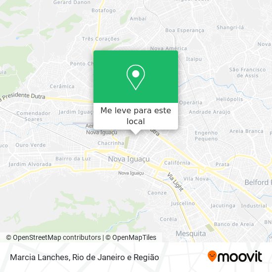 Marcia Lanches mapa