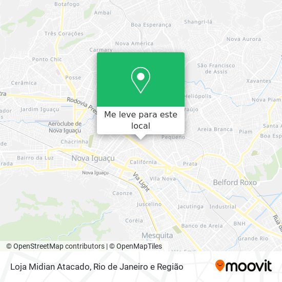Loja Midian Atacado mapa