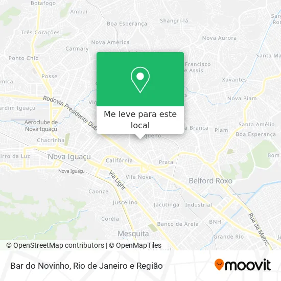 Bar do Novinho mapa