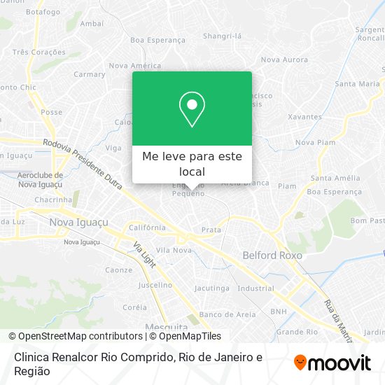 Clinica Renalcor Rio Comprido mapa