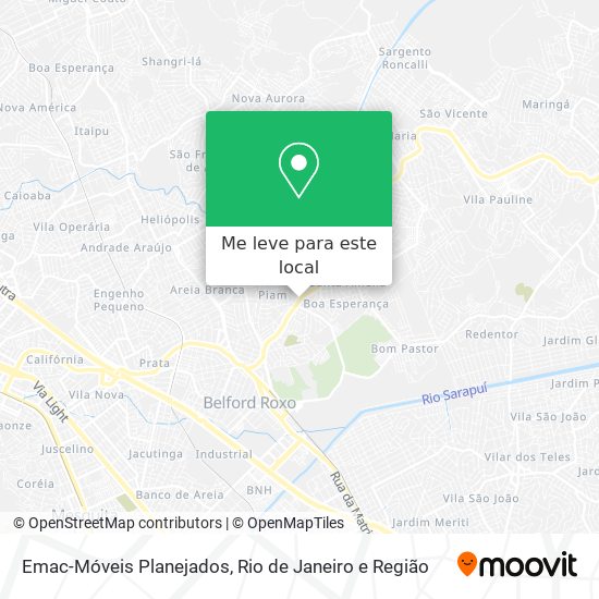 Emac-Móveis Planejados mapa