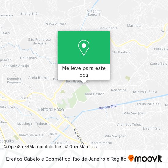 Efeitos Cabelo e Cosmético mapa
