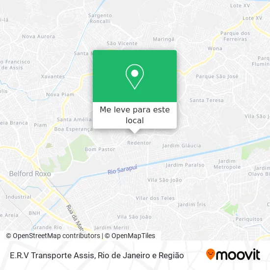 E.R.V Transporte Assis mapa