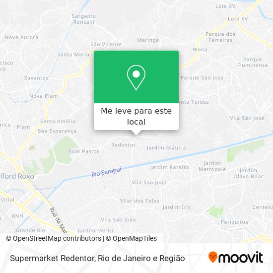 Supermarket Redentor mapa