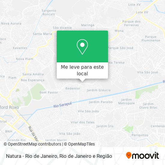 Natura - Rio de Janeiro mapa