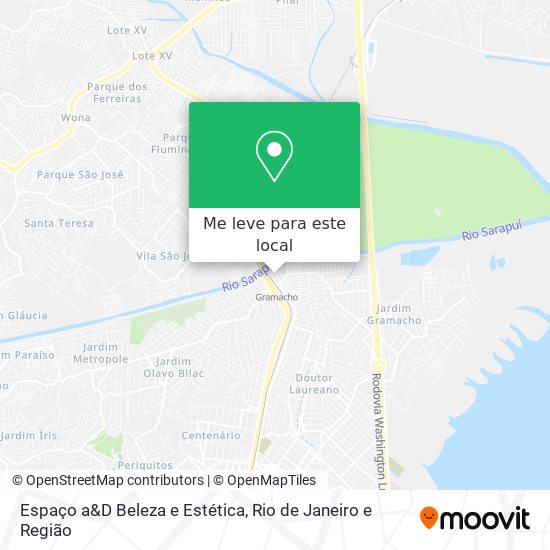 Espaço a&D Beleza e Estética mapa