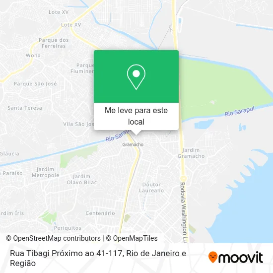 Rua Tibagi Próximo ao 41-117 mapa