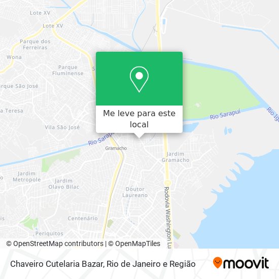Chaveiro Cutelaria Bazar mapa