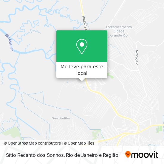 Sítio Recanto dos Sonhos mapa