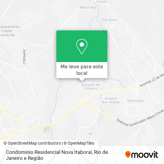 Condomínio Residencial Nova Itaboraí mapa