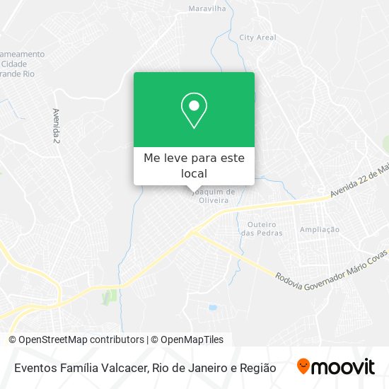 Eventos Família Valcacer mapa