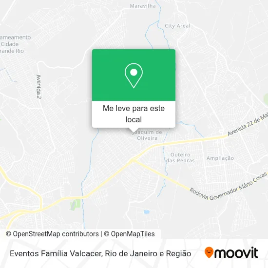 Eventos Família Valcacer mapa