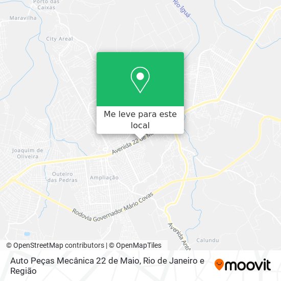 Auto Peças Mecânica 22 de Maio mapa