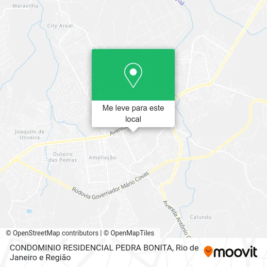 CONDOMINIO RESIDENCIAL PEDRA BONITA mapa