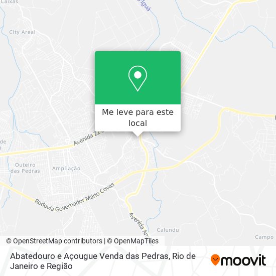 Abatedouro e Açougue Venda das Pedras mapa
