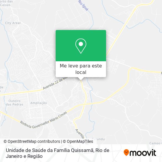 Unidade de Saúde da Família Quissamã mapa
