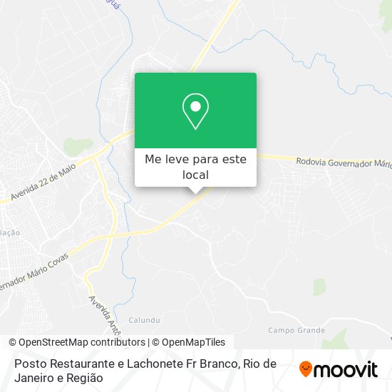 Posto Restaurante e Lachonete Fr Branco mapa