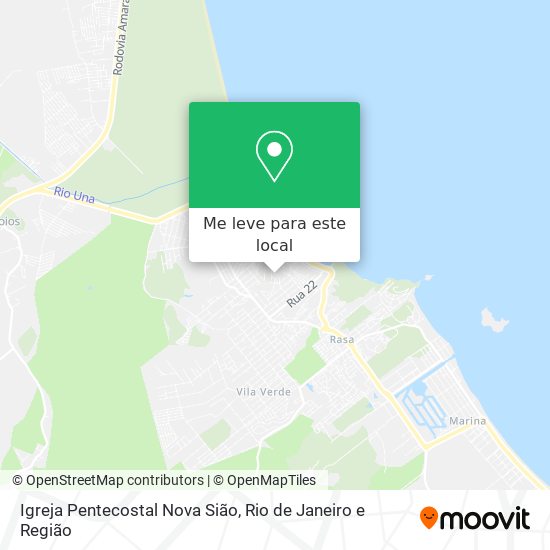 Igreja Pentecostal Nova Sião mapa