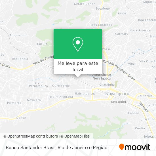 Banco Santander Brasil mapa