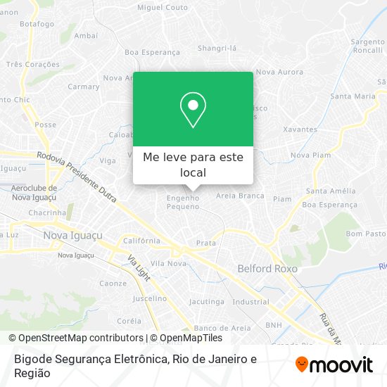 Bigode Segurança Eletrônica mapa