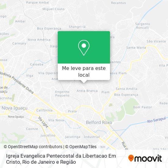 Igreja Evangelica Pentecostal da Libertacao Em Cristo mapa