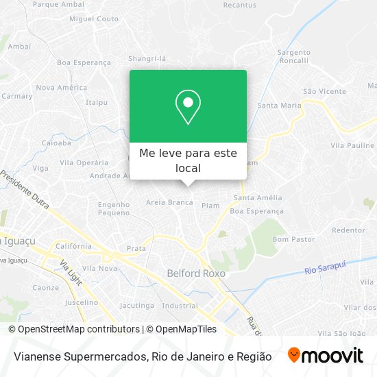 Vianense Supermercados mapa