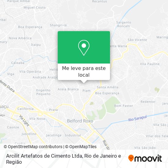Arcilit Artefatos de Cimento Ltda mapa