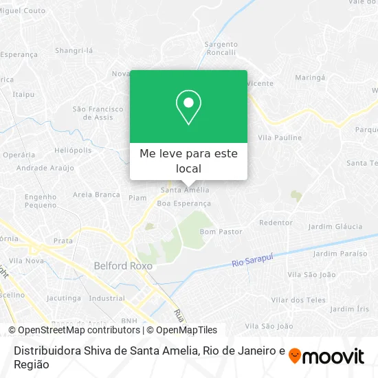 Distribuidora Shiva de Santa Amelia mapa