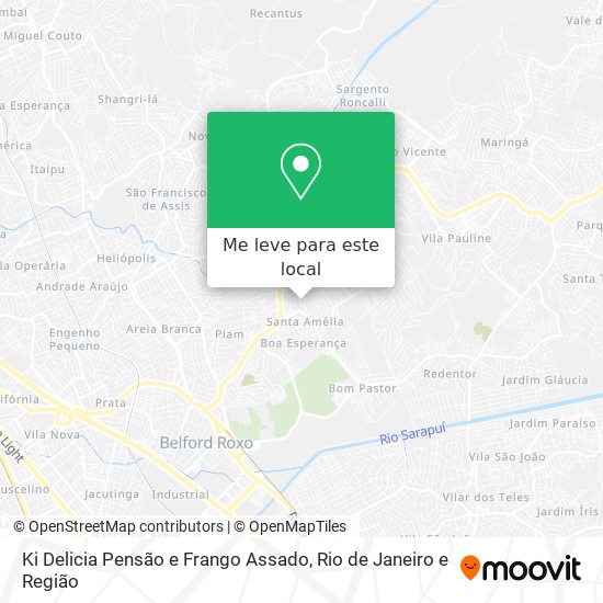 Ki Delicia Pensão e Frango Assado mapa