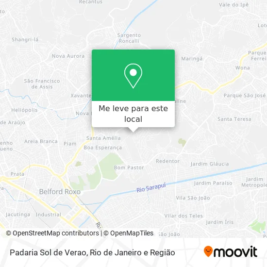 Padaria Sol de Verao mapa
