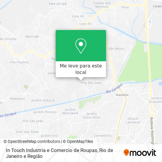 In Touch Industria e Comercio de Roupas mapa