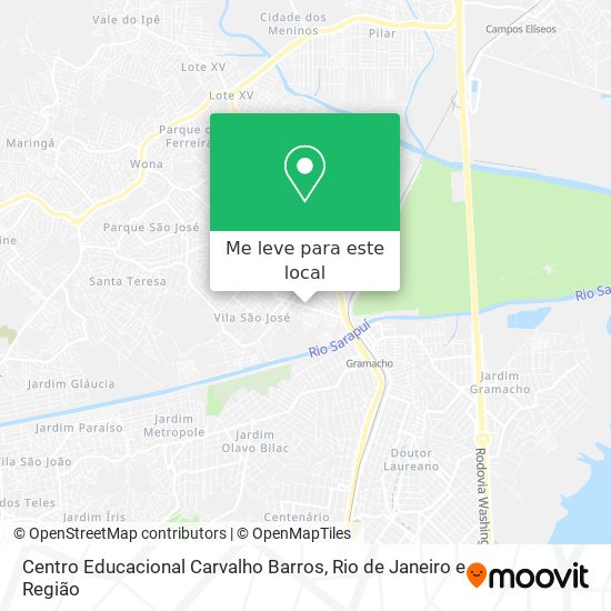 Centro Educacional Carvalho Barros mapa