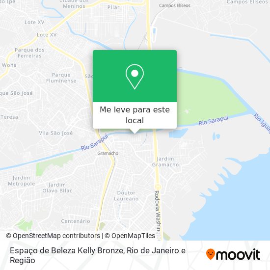 Espaço de Beleza Kelly Bronze mapa
