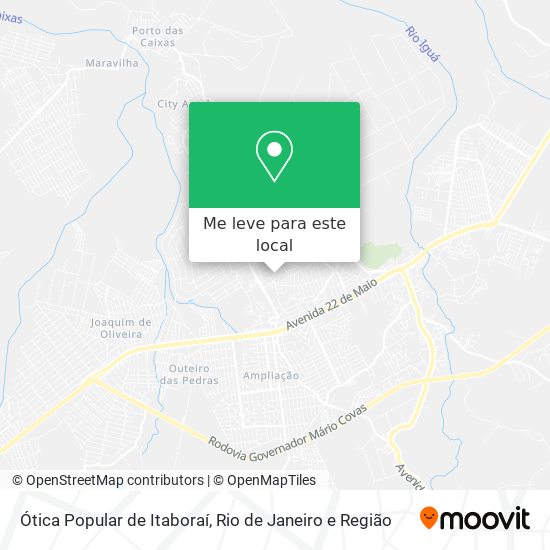 Ótica Popular de Itaboraí mapa