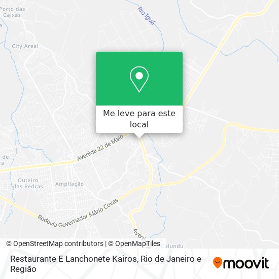 Restaurante E Lanchonete Kairos mapa