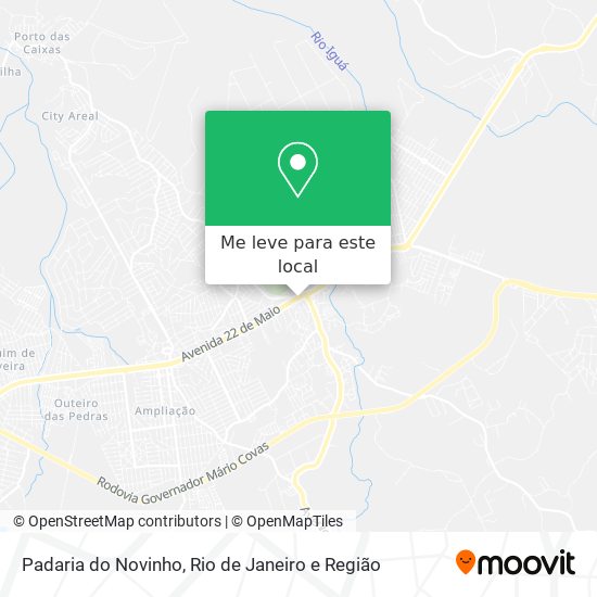 Padaria do Novinho mapa