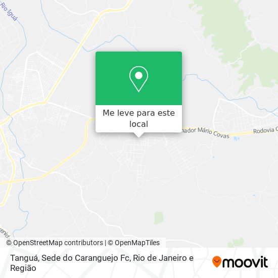 Tanguá, Sede do Caranguejo Fc mapa