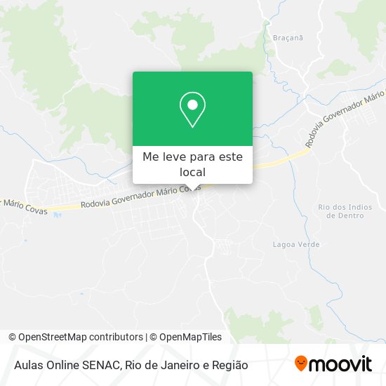 Aulas Online SENAC mapa