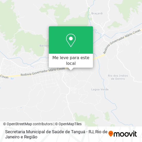 Secretaria Municipal de Saúde de Tanguá - RJ mapa