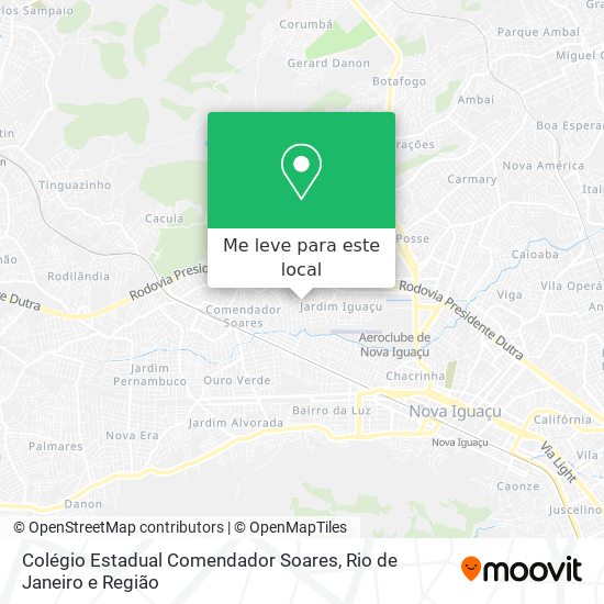 Colégio Estadual Comendador Soares mapa