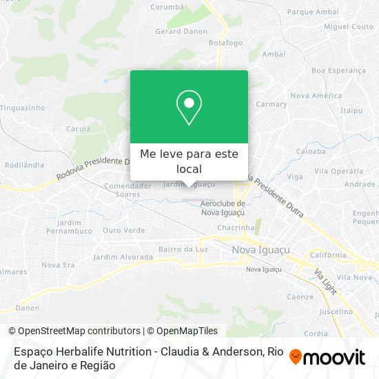 Espaço Herbalife Nutrition - Claudia & Anderson mapa